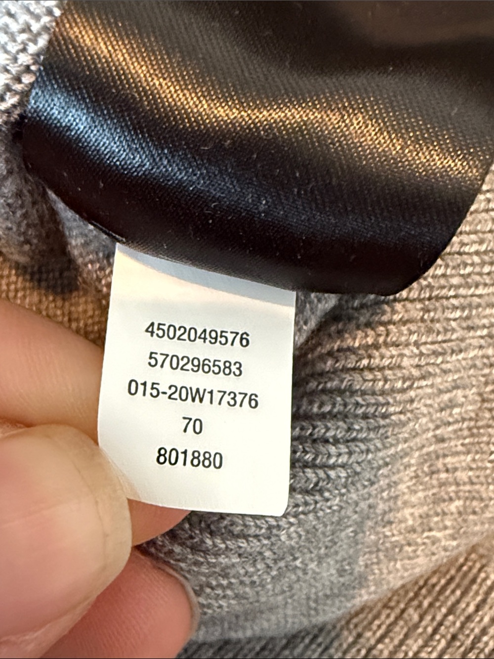 White House Black Market Light Gray V-Neck Sweater - Picture 3 of 4